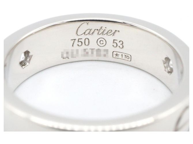 Cartier Love Ring aus 18K Weißgold mit Diamant Silber - Ansicht 4
