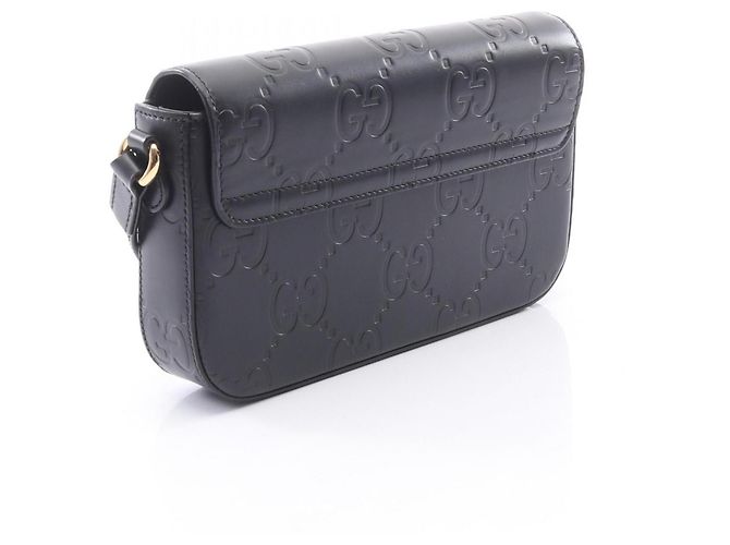 Borsa a tracolla Gucci GG Super Mini Nero - vista 2