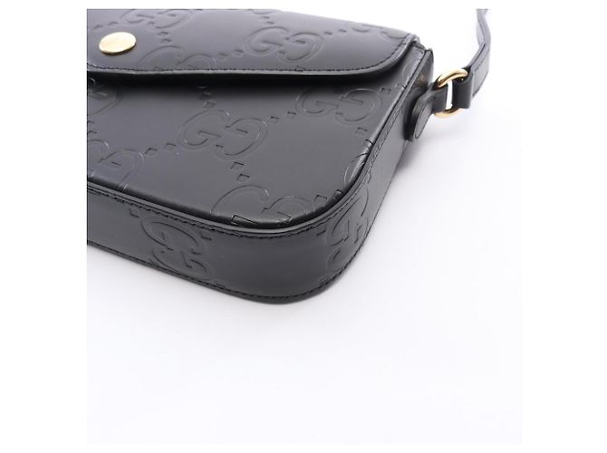 Borsa a tracolla Gucci GG Super Mini Nero - vista 5