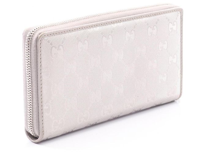 Gucci GG Imprime Round Long Wallet Silber - Ansicht 2