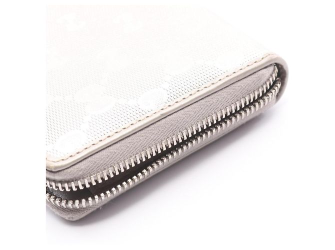 Gucci GG Imprime Round Long Wallet Silber - Ansicht 9