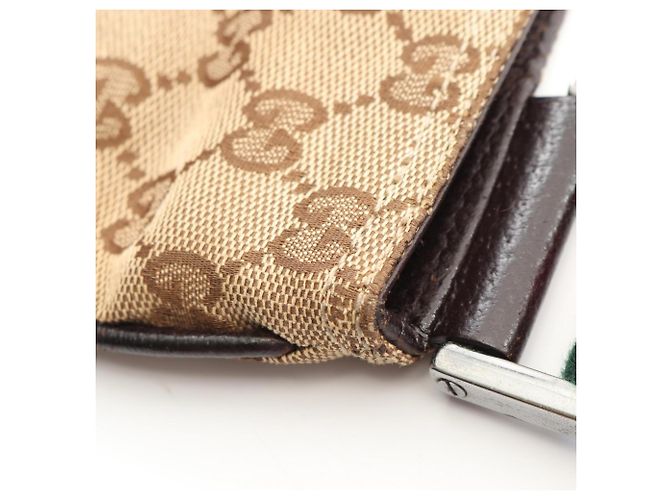 Borsa a tracolla Gucci GG Canvas Sherry Line Marrone Multicolore Beige - vista 10