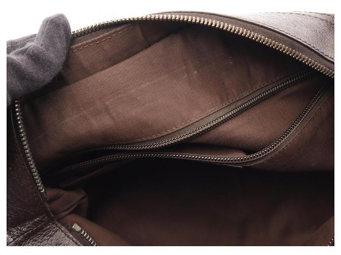 Borsa a tracolla Gucci GG Canvas Sherry Line Marrone Multicolore Beige - vista 5
