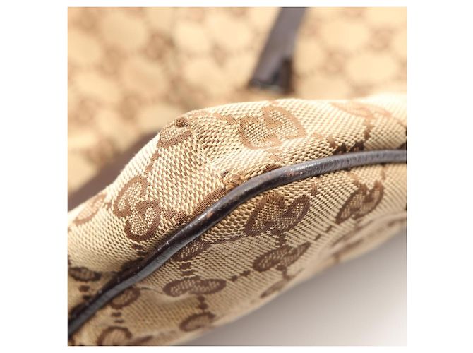 Borsa a tracolla Gucci GG Canvas Sherry Line Marrone Multicolore Beige - vista 7
