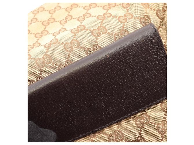 Borsa a tracolla Gucci GG Canvas Sherry Line Marrone Multicolore Beige - vista 8