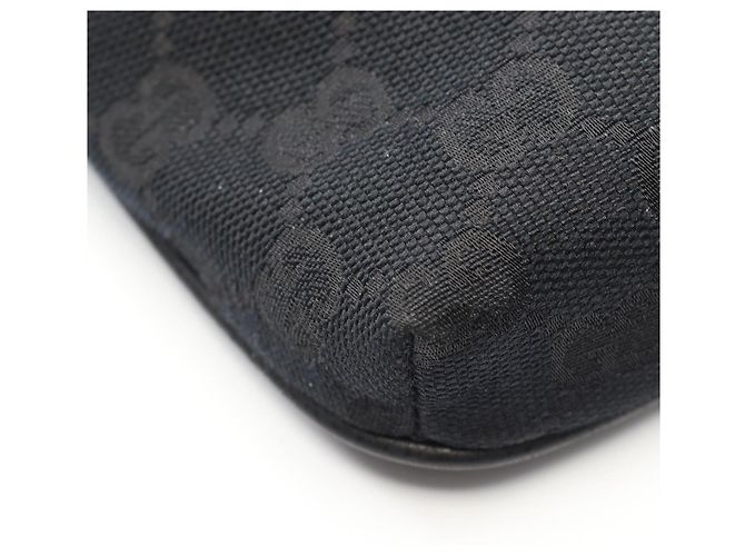 Borsa a tracolla Gucci in tela GG e pelle Nero - vista 5