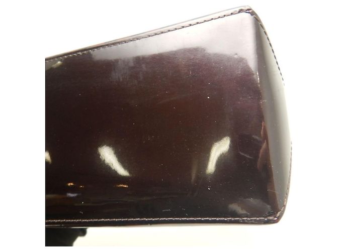 Borsa Louis Vuitton Monogram Vernis Wilshire PM Bordò - vista 17