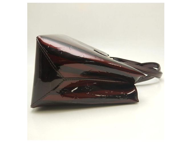Borsa Louis Vuitton Monogram Vernis Wilshire PM Bordò - vista 5
