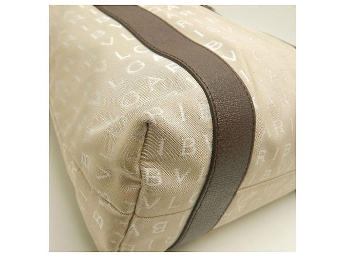 Bulgari Borsa tote Bvlgari Logomania in tela e pelle Marrone - vista 14