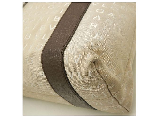 Bulgari Borsa tote Bvlgari Logomania in tela e pelle Marrone - vista 15