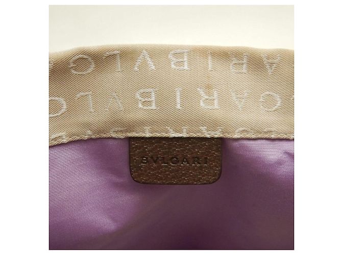 Bulgari Borsa tote Bvlgari Logomania in tela e pelle Marrone - vista 19