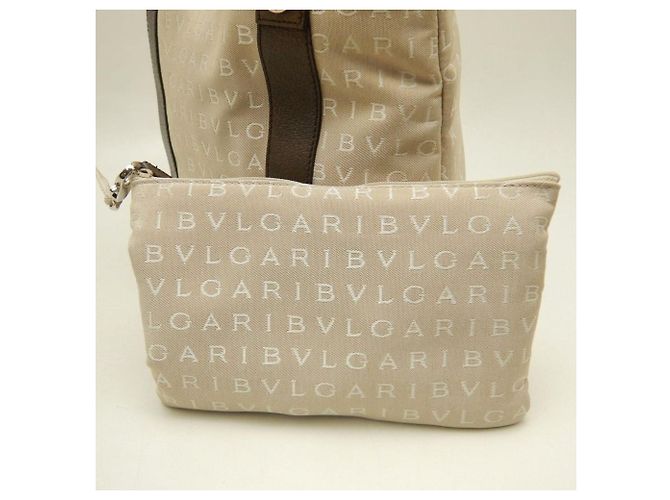 Bulgari Borsa tote Bvlgari Logomania in tela e pelle Marrone - vista 20