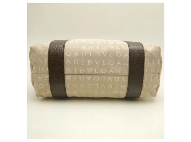 Bulgari Borsa tote Bvlgari Logomania in tela e pelle Marrone - vista 6