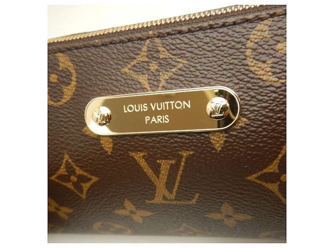 Borsa a Spalla Louis Vuitton Monogram Eva Marrone - vista 10