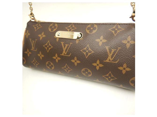 Borsa a Spalla Louis Vuitton Monogram Eva Marrone - vista 4