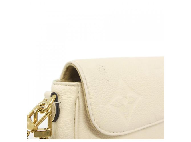 Ivy Borsa a tracolla con catena e portafoglio Louis Vuitton Monogram Empreinte Beige - vista 5