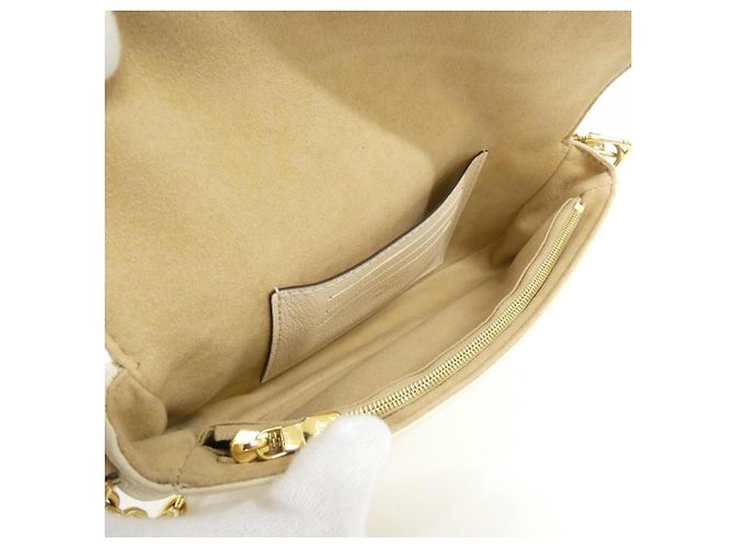 Ivy Borsa a tracolla con catena e portafoglio Louis Vuitton Monogram Empreinte Beige - vista 8