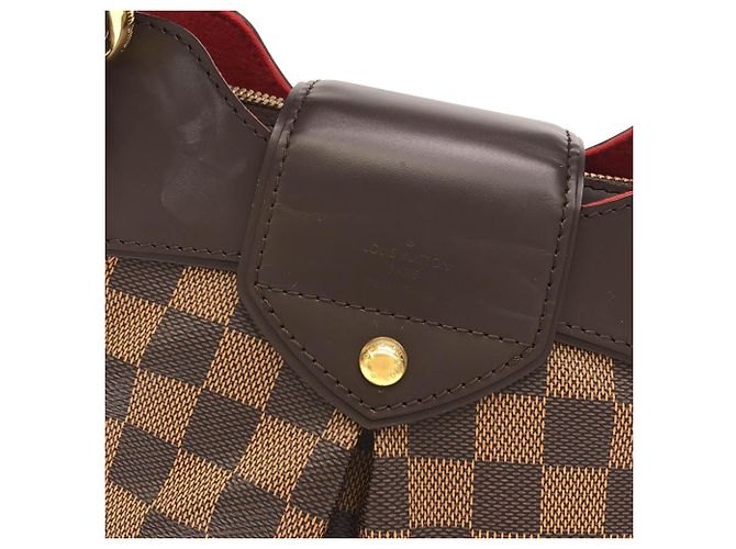 Borsa Louis Vuitton Damier Sistina PM Marrone - vista 3