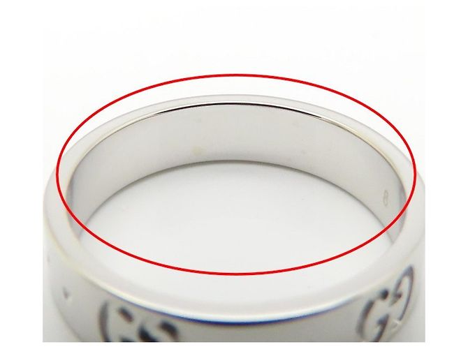 GUCCI Icon Band Ring aus 18K Weißgold - Ansicht 8