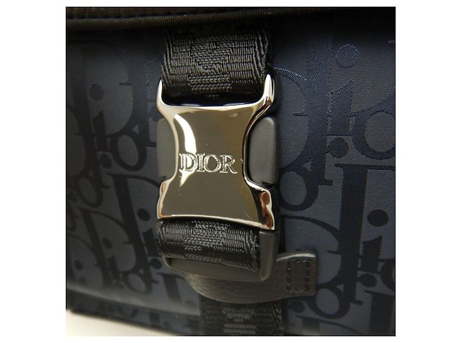Borsa Tote 2-Way Christian Dior Dior Oblique Explorer Blu navy - vista 10
