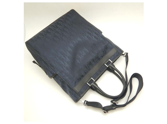 Borsa Tote 2-Way Christian Dior Dior Oblique Explorer Blu navy - vista 4