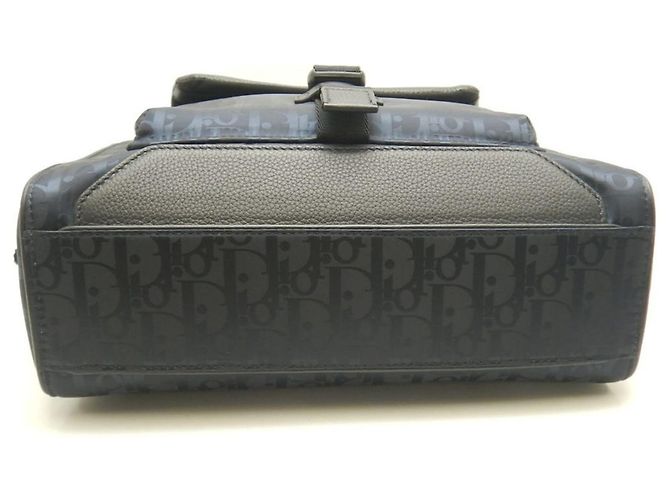 Borsa Tote 2-Way Christian Dior Dior Oblique Explorer Blu navy - vista 8