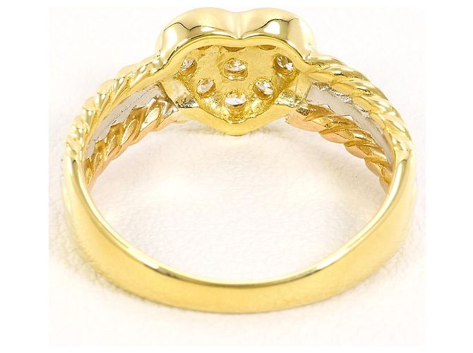 Autre Marque Eleganter Diamantring Golden - Ansicht 4