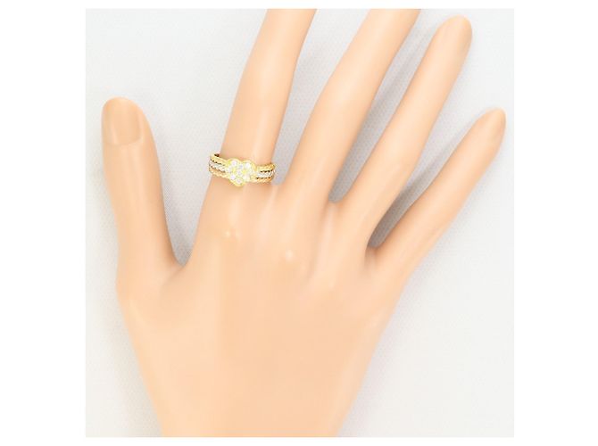 Autre Marque Eleganter Diamantring Golden - Ansicht 7