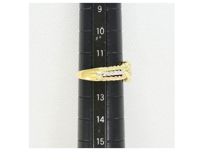 Autre Marque Eleganter Diamantring Golden - Ansicht 8