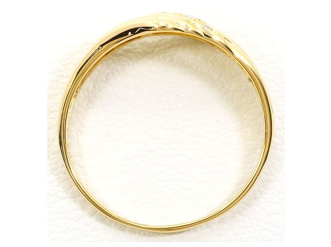 Autre Marque 18K Gelbgold-Ring mit Diamant Golden - Ansicht 2