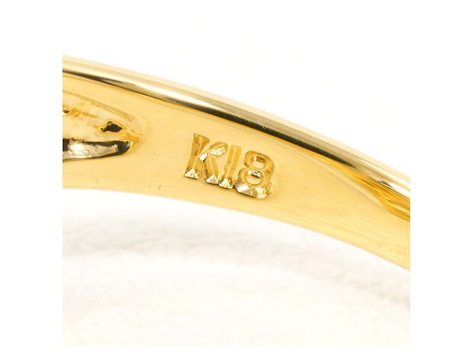 Autre Marque 18K Gelbgold-Ring mit Diamant Golden - Ansicht 4