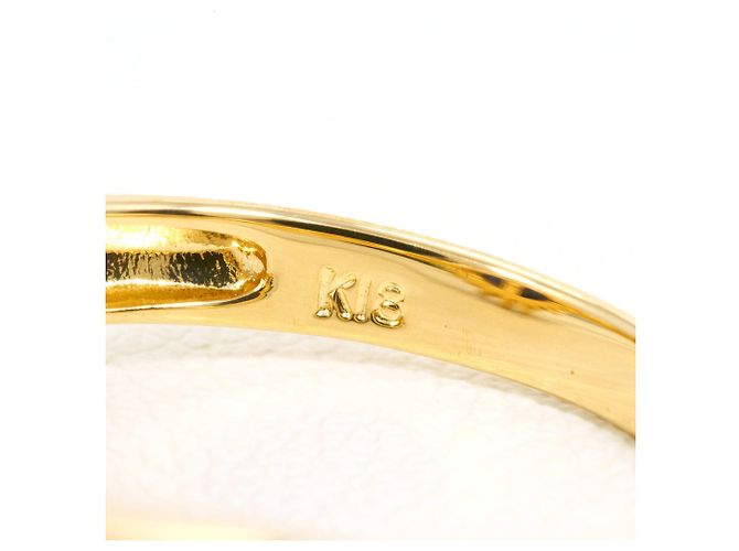 Autre Marque 18K Gelbgoldring mit Lapis Lazuli und Diamant Golden - Ansicht 4
