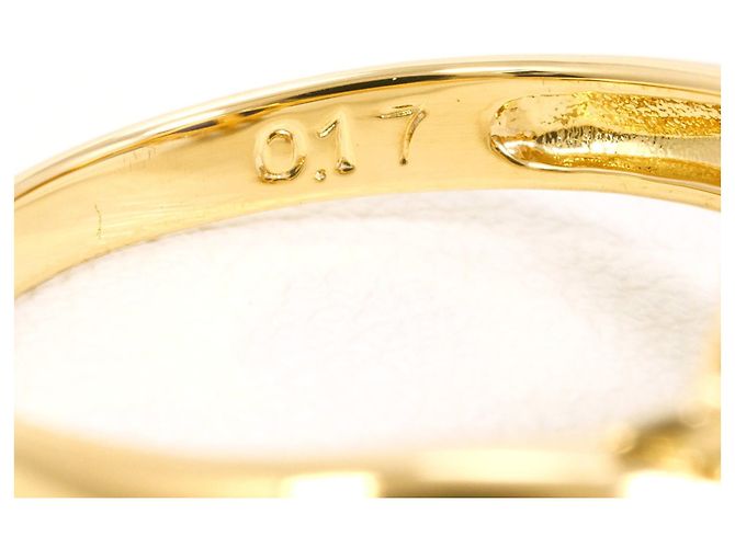Autre Marque 18K Gelbgoldring mit Lapis Lazuli und Diamant Golden - Ansicht 5
