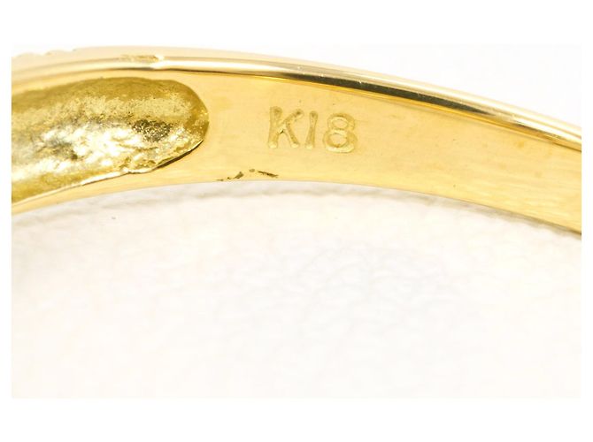 Autre Marque 18K Gelbgold-Ring mit Mondstein Golden - Ansicht 5