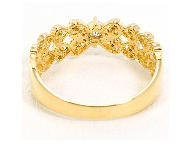 Autre Marque 18K Gelbgold-Ring mit Diamant Golden - Ansicht 3