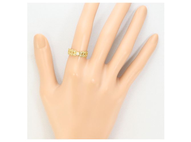 Autre Marque 18K Gelbgold-Ring mit Diamant Golden - Ansicht 6
