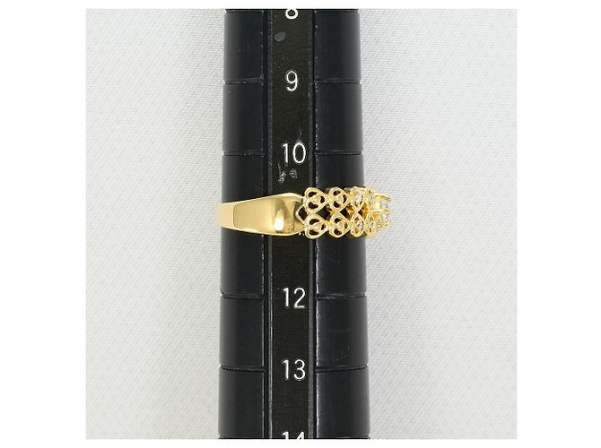 Autre Marque 18K Gelbgold-Ring mit Diamant Golden - Ansicht 7