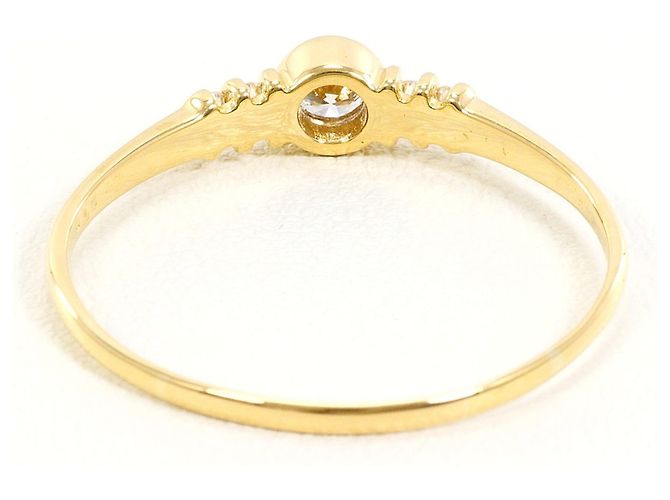 Autre Marque Anillo de banda en oro amarillo de 18K con diamante Dorado - vista 3
