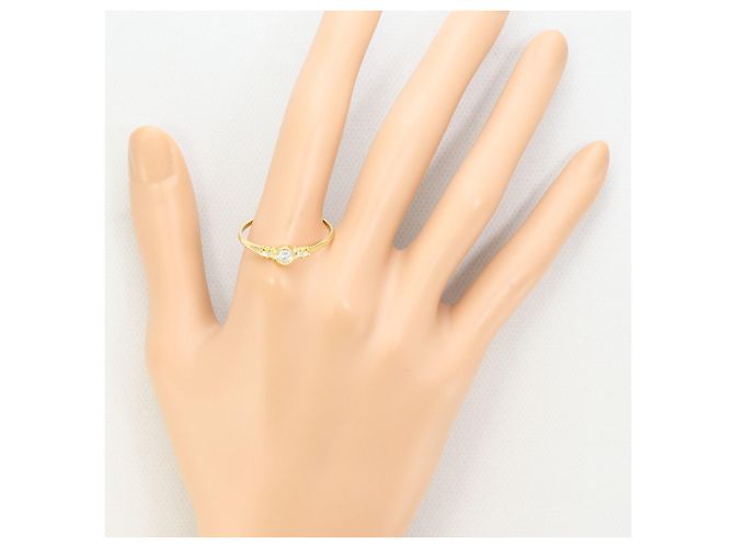 Autre Marque Anillo de banda en oro amarillo de 18K con diamante Dorado - vista 6