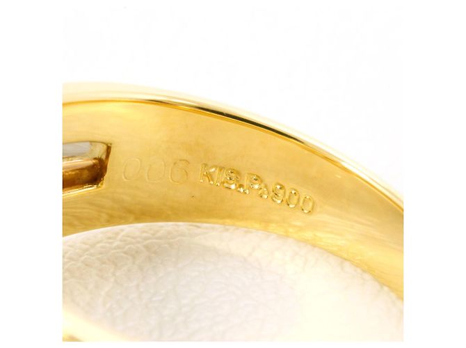Autre Marque Elegante anello in platino e oro con diamante D'oro - vista 5