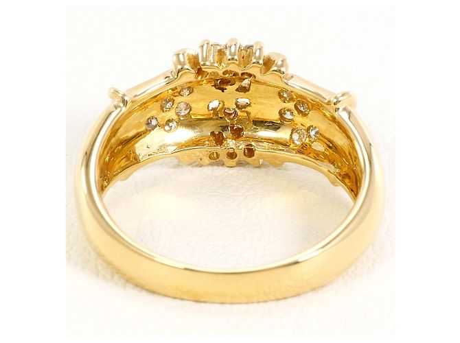 Autre Marque 18K Gelbgold-Ring mit Diamant Golden - Ansicht 4