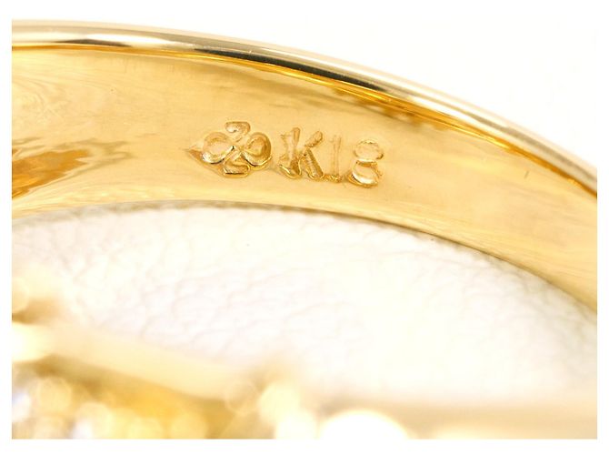 Autre Marque 18K Gelbgold-Ring mit Diamant Golden - Ansicht 5