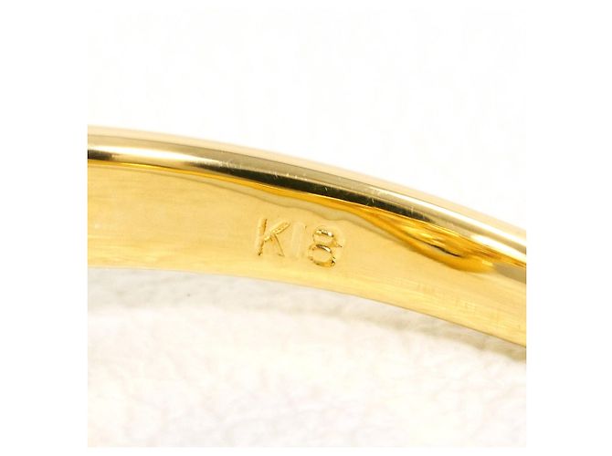 Autre Marque 18K Gelbgold-Ring mit braunem Diamanten Golden - Ansicht 5