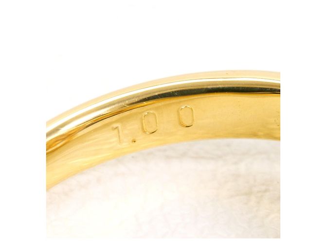Autre Marque 18K Gelbgold-Ring mit braunem Diamanten Golden - Ansicht 6