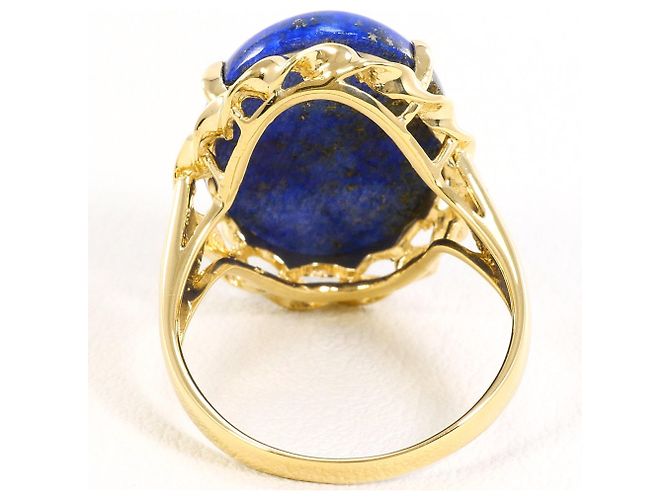 Autre Marque 18K Gelbgold-Ring mit Lapis Lazuli Golden - Ansicht 4