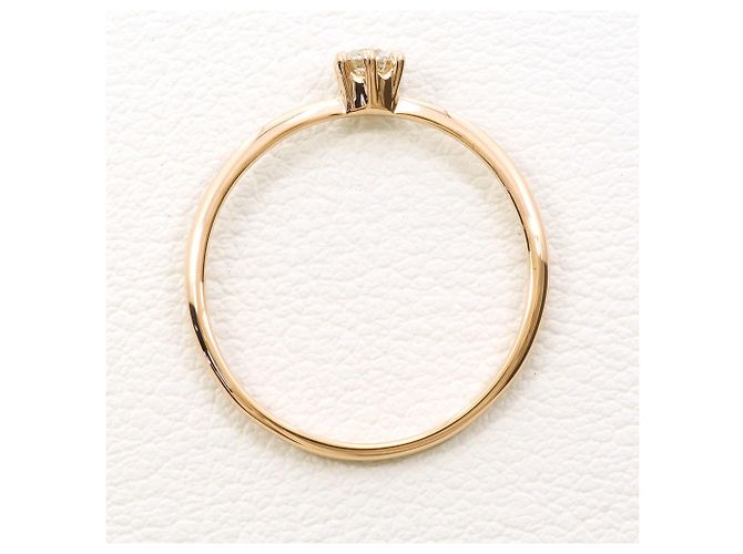 Autre Marque 18K Roségold-Ring mit Diamant Golden - Ansicht 2