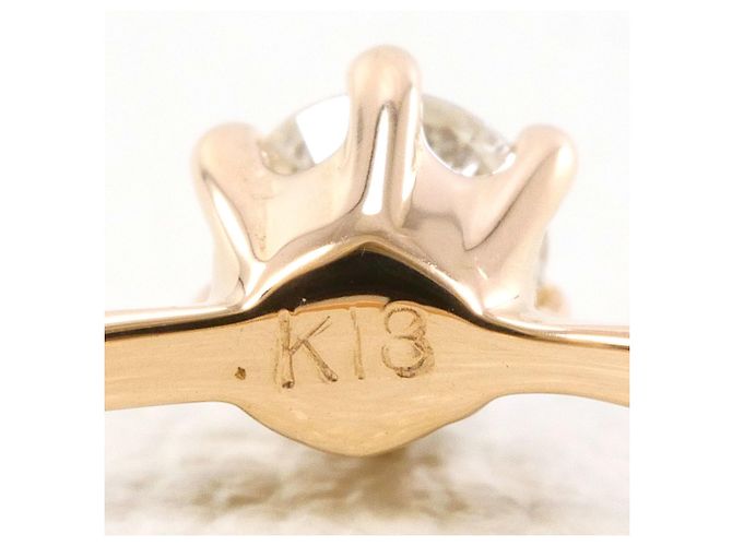 Autre Marque 18K Roségold-Ring mit Diamant Golden - Ansicht 4