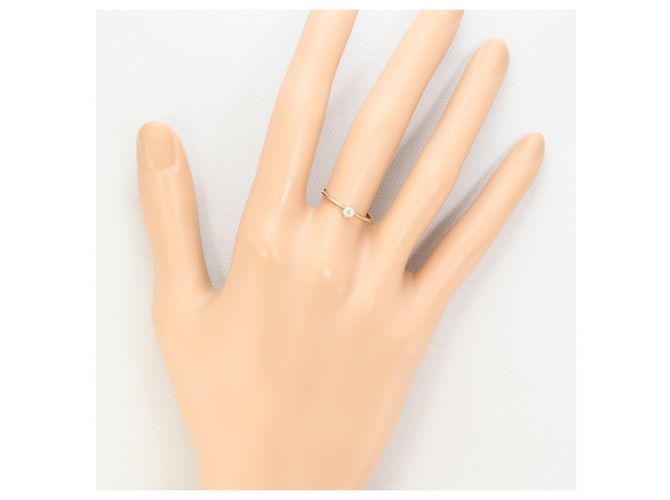 Autre Marque 18K Roségold-Ring mit Diamant Golden - Ansicht 6
