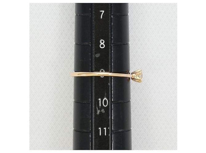 Autre Marque 18K Roségold-Ring mit Diamant Golden - Ansicht 7