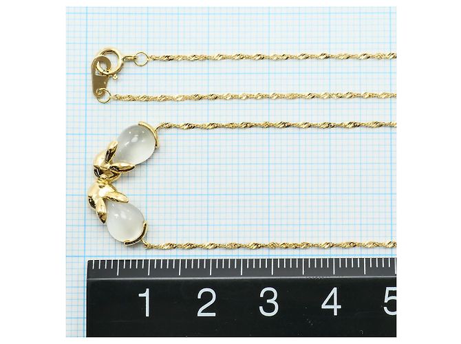 Autre Marque Collana in oro giallo 18K con pietra di luna D'oro - vista 5